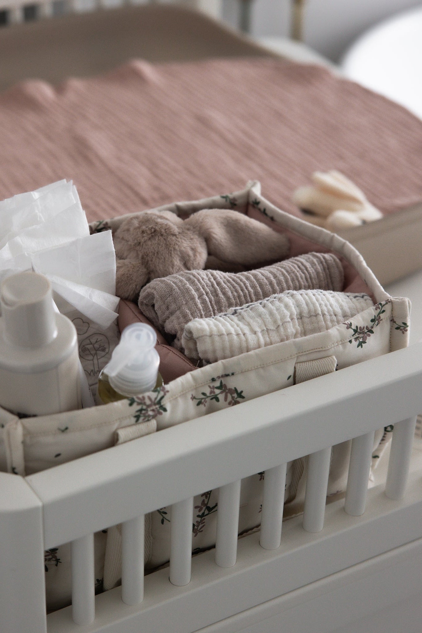Diaper Caddy - Powder Blossom
