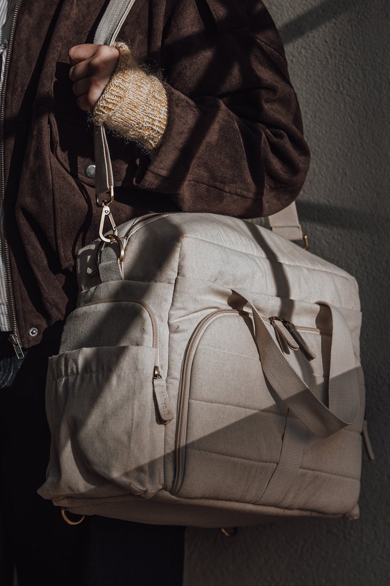 On-the-go Nursing Bag - Beige Melange