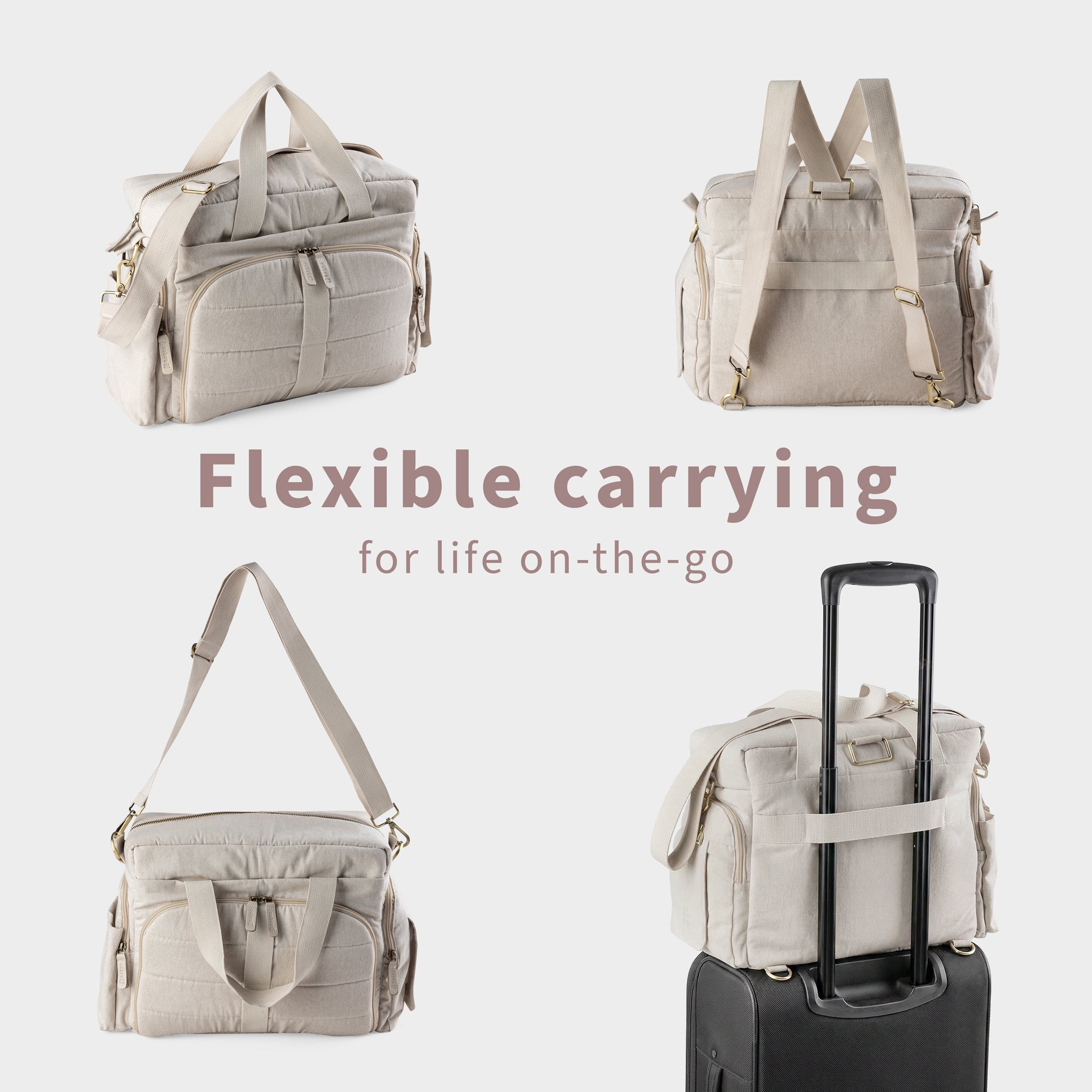 On-the-go Nursing Bag - Beige Melange