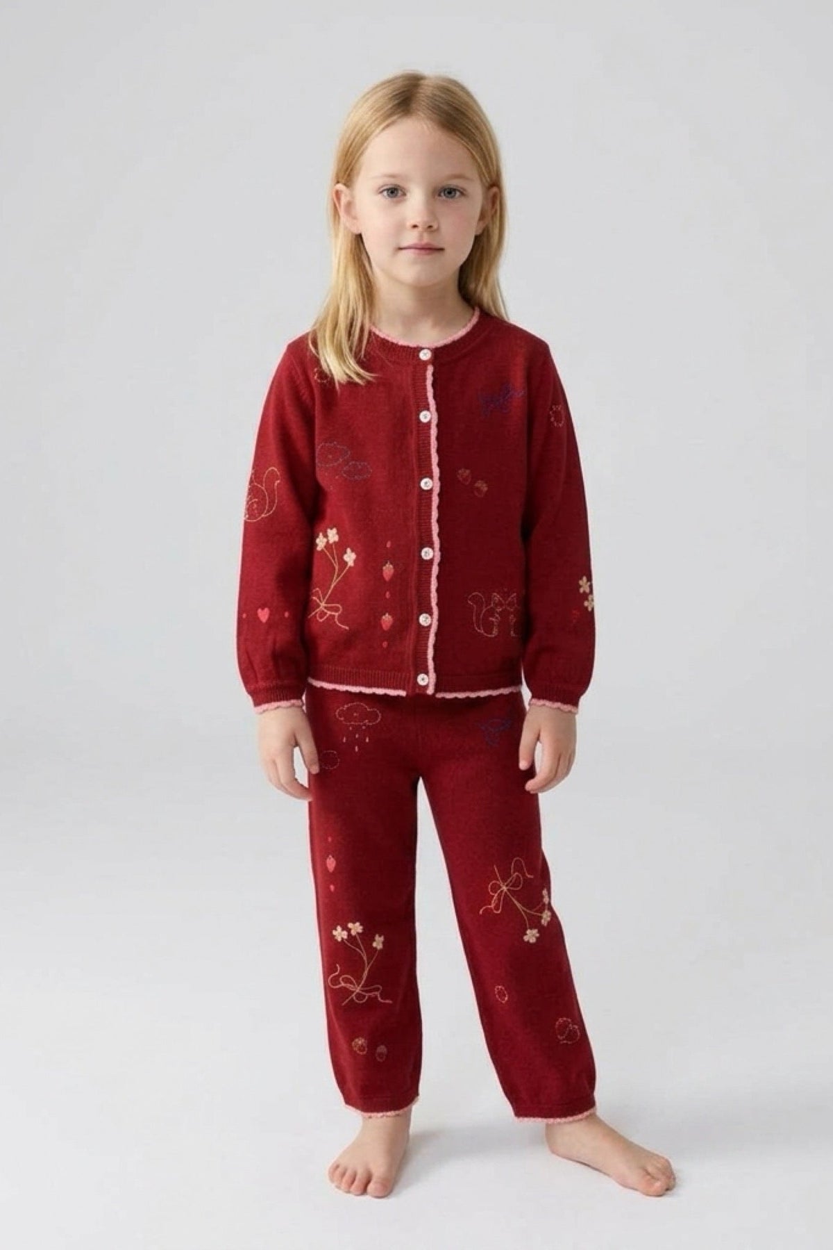 Agnes Pants - Dark Cranberry