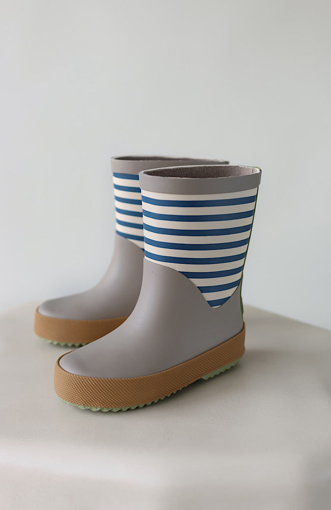 Rubber Boot Juno - Blue Stripe