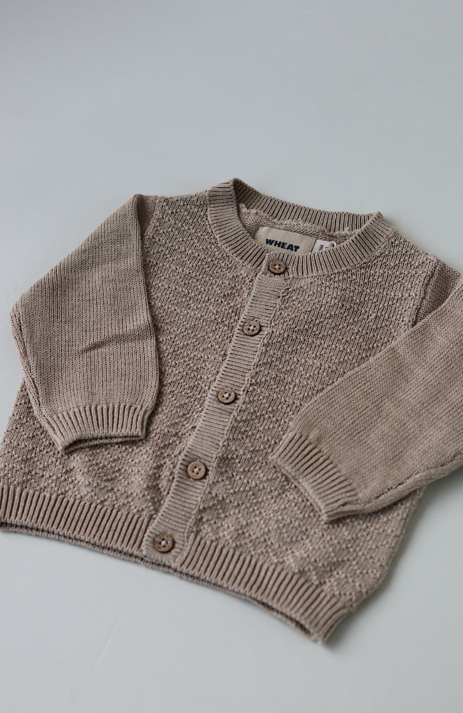 Knit Cardigan Bjørn - Grey Sand