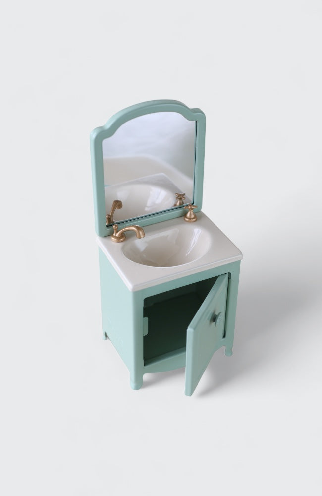 Sink Dresser w. mirror - Dark Mint