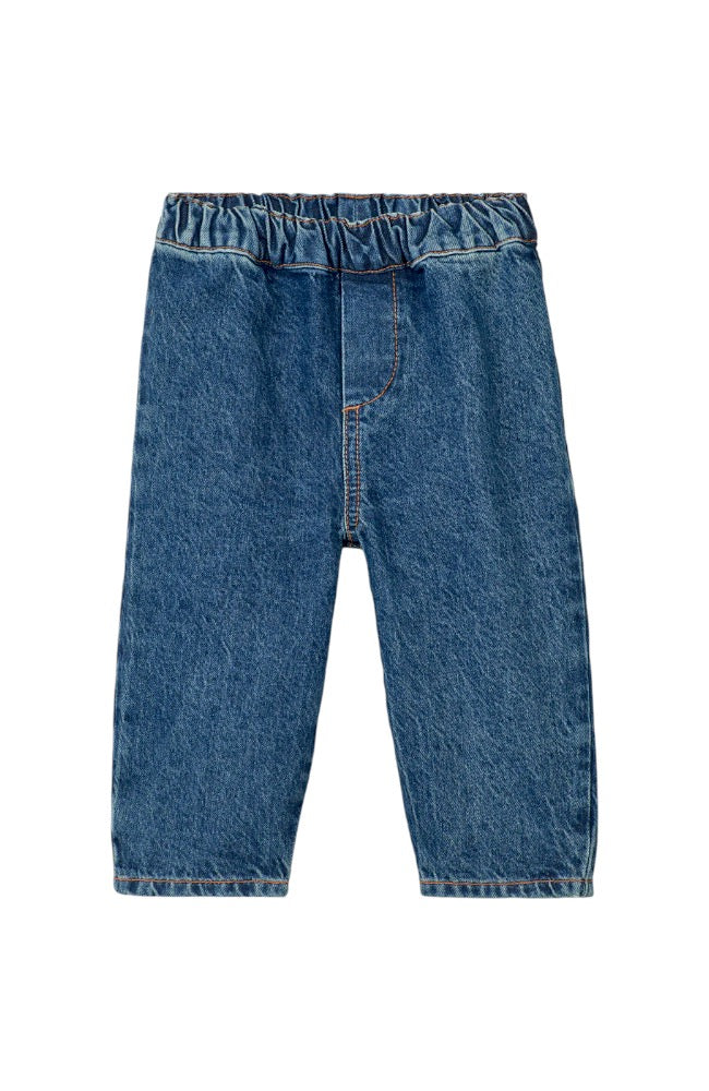 Bergit Baby Denim Pants - Medium Blue Denim