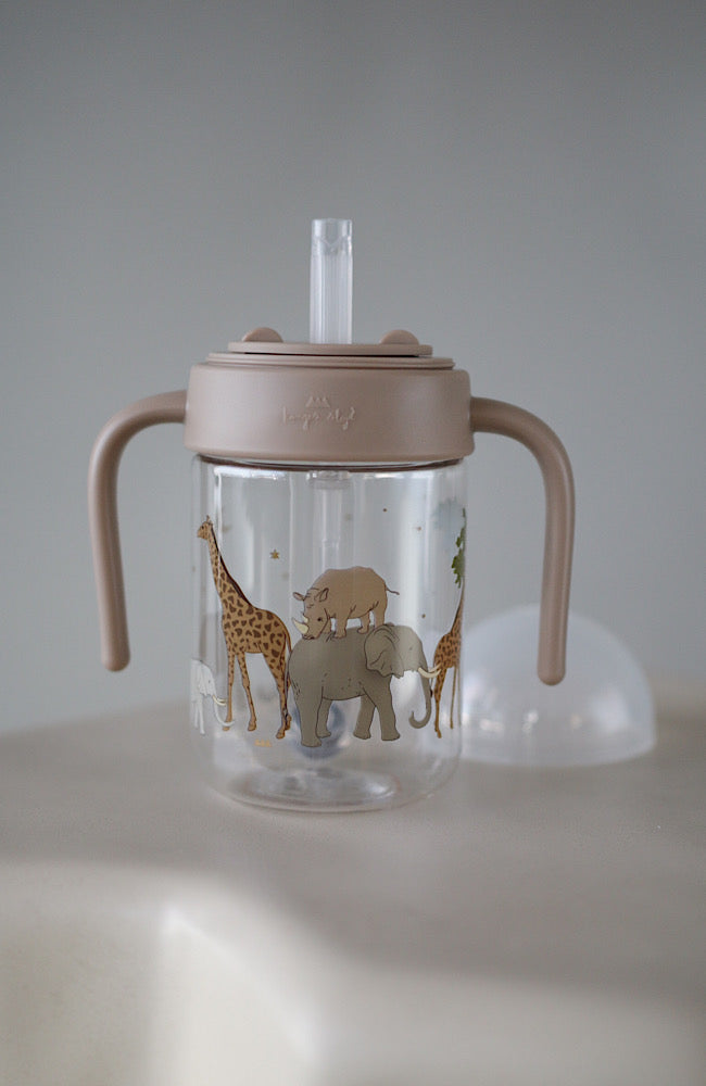 Baby Bottle With Handle - Safari