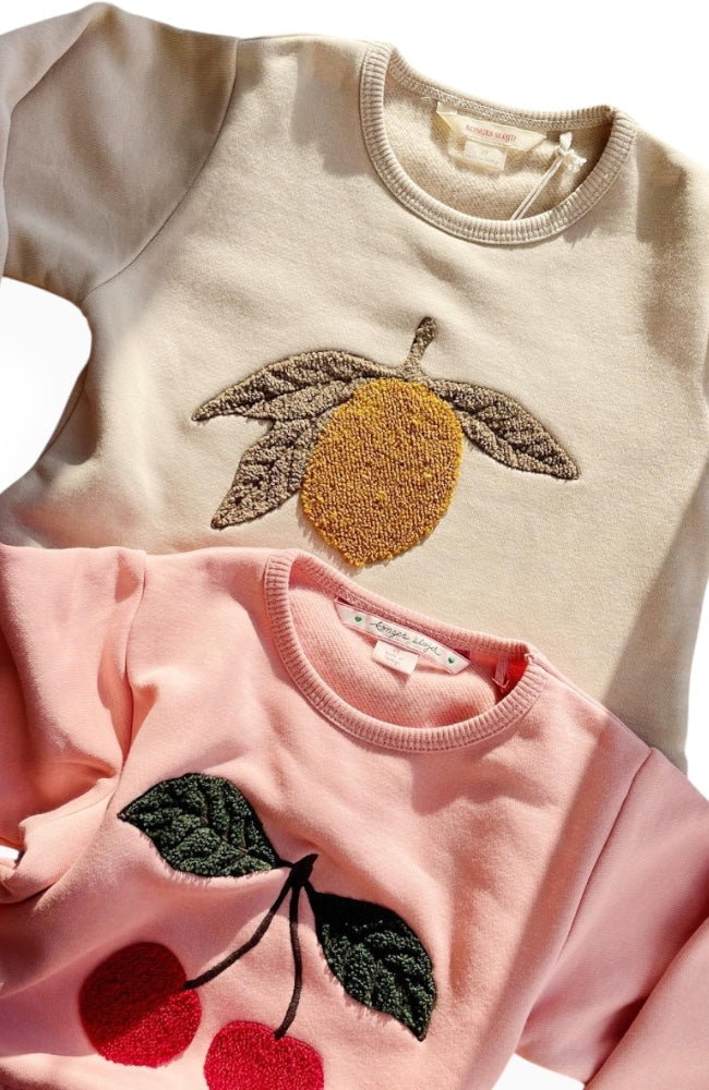 Lou Terry Sweat Shirt - Lemon