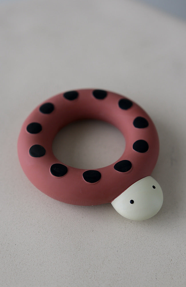 Natural Rubber Bath Toy / Teether - Ladybird