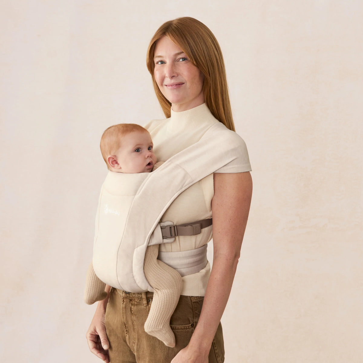 Ungbarnaburðarpoki Embrace Soft Air Mesh - Creme