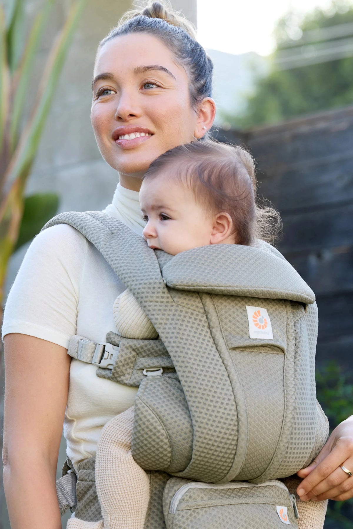 Burðarpoki Omni Deluxe Mesh - Soft Olive