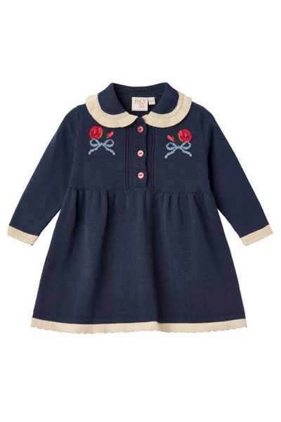 Bianca Dress - New Navy