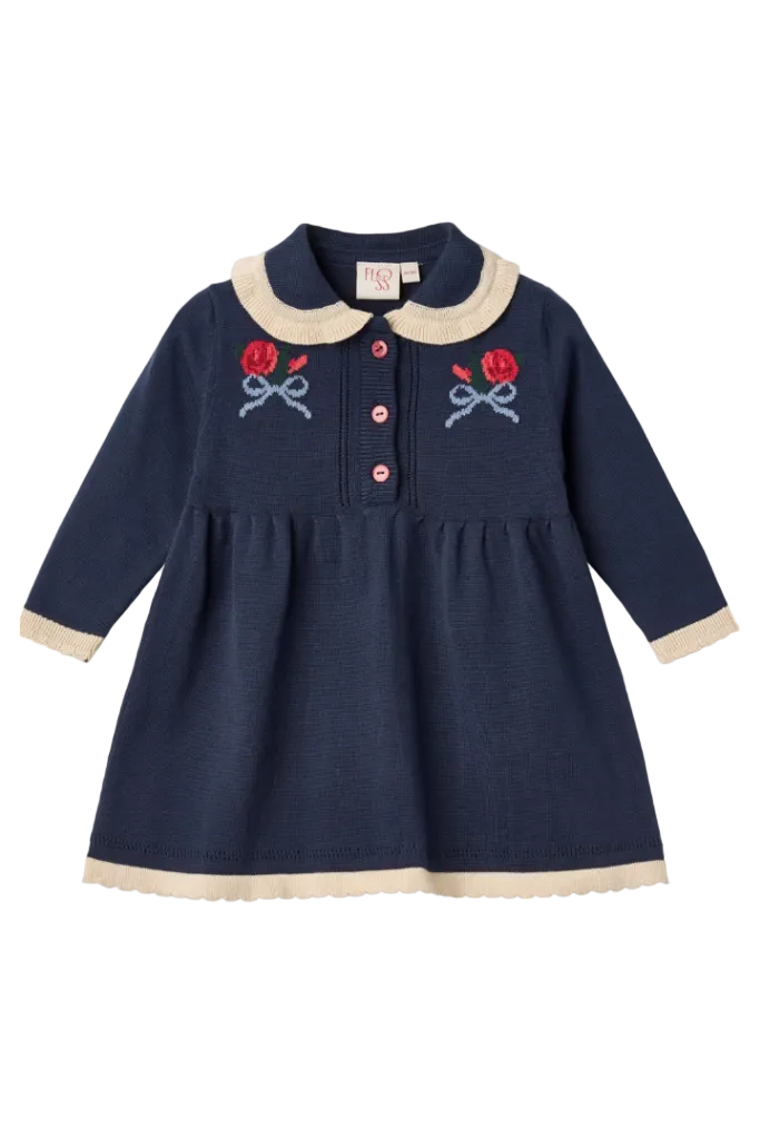 Bianca Dress - New Navy