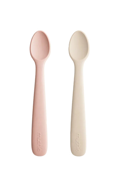 Silicone Spoons 2pk - Blush/Shifting Sand