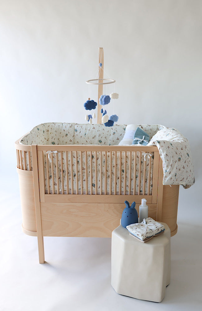 Cot Bumper - Sea Garden