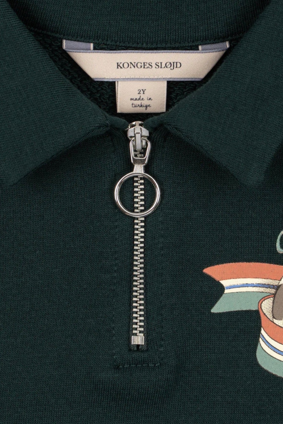 Loupy Half Zip Polo - Pine Grove