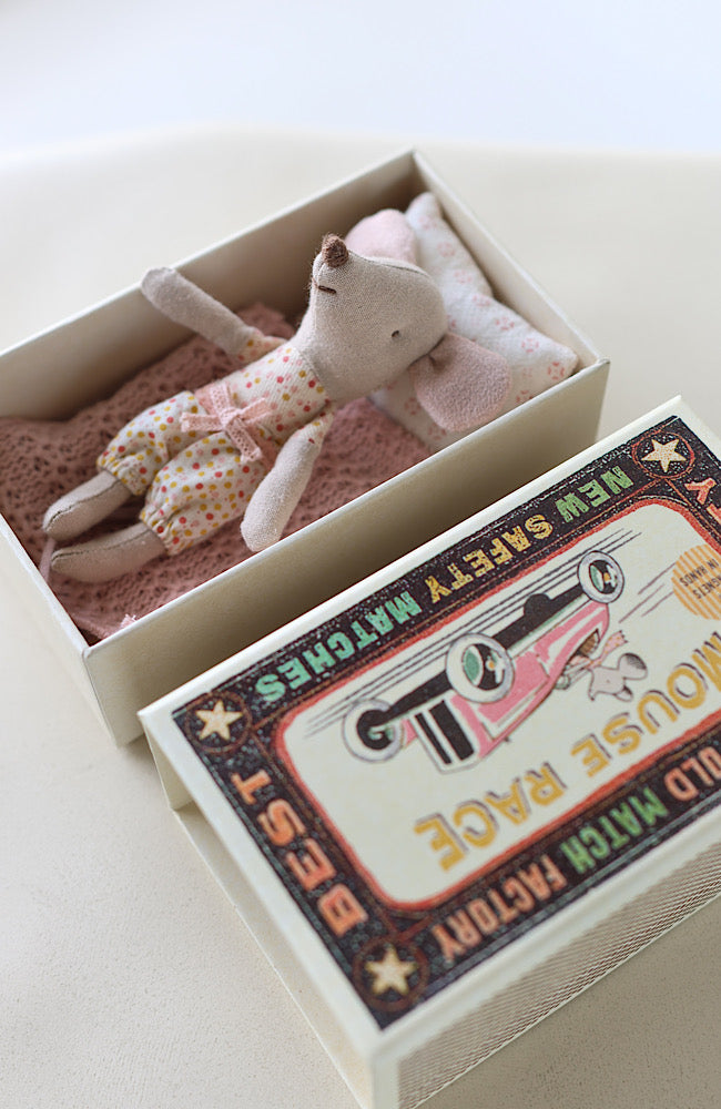 Little Sister Mouse In Matchbox