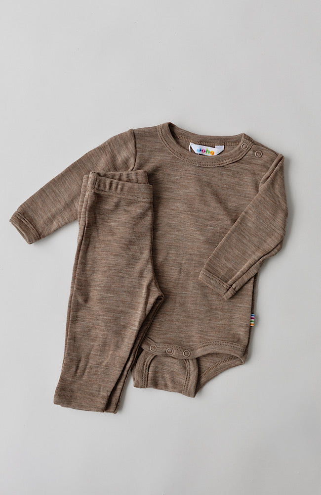 Ullar/Silki Leggings - Beige Melange / Limited