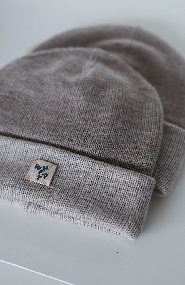 Beanie Omalas - Grey Camel Melange