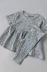 Jersey Baby Dress S/S Anna - Sandshell Mini Flowers