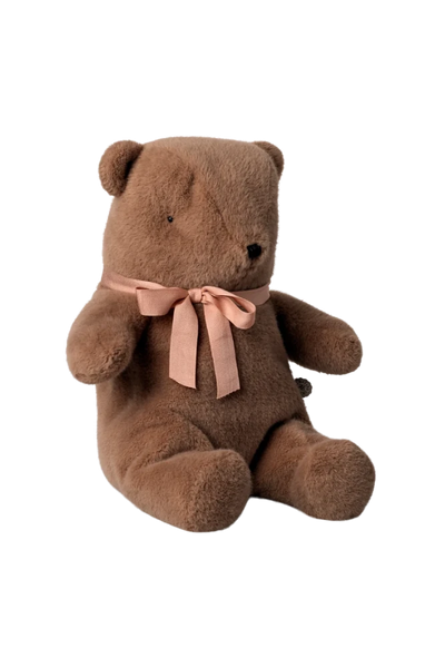 Teddy bear plush, Medium - Soft brown