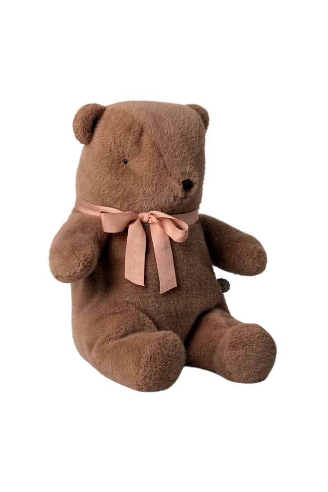 Teddy bear plush, Medium - Soft brown