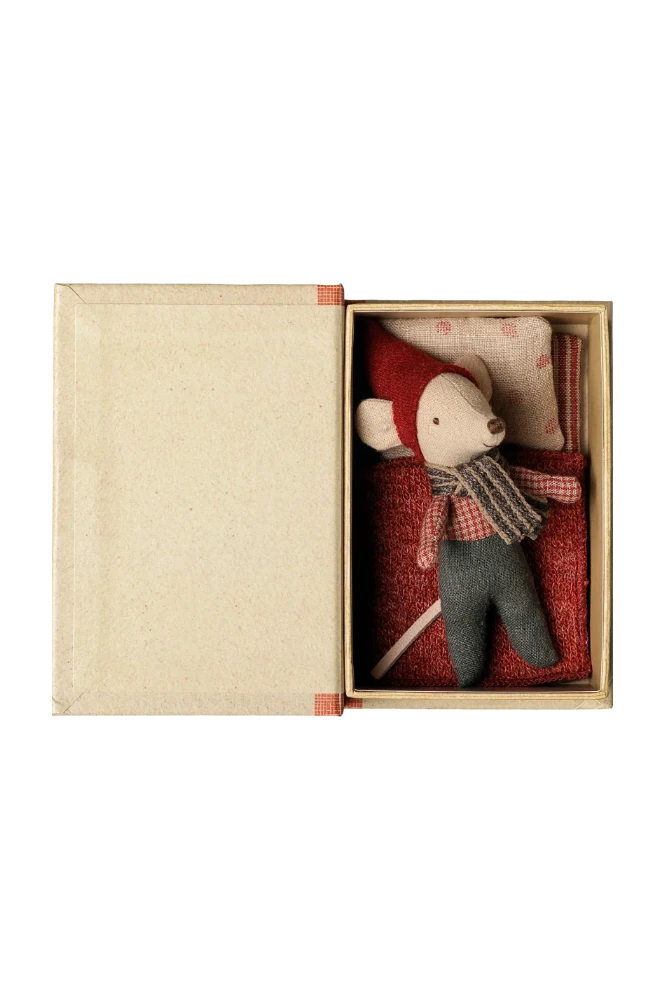 Christmas mouse, Baby in book