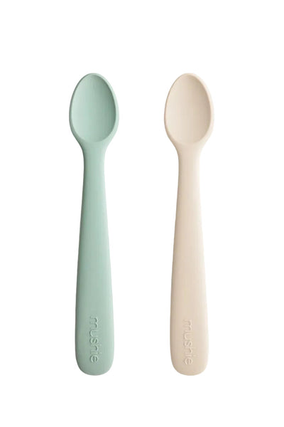 Silicone Spoons 2pk - Cambridge Blue/Shifting Sand