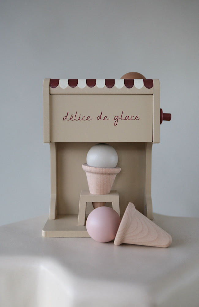 Wooden Ice Cream Maker - Beige