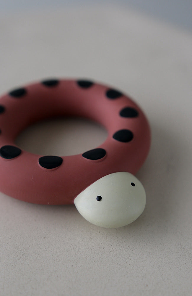 Natural Rubber Bath Toy / Teether - Ladybird