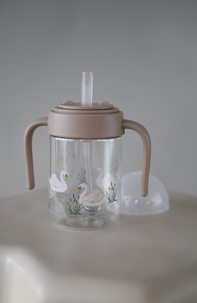 Baby Bottle With Handle - Swan