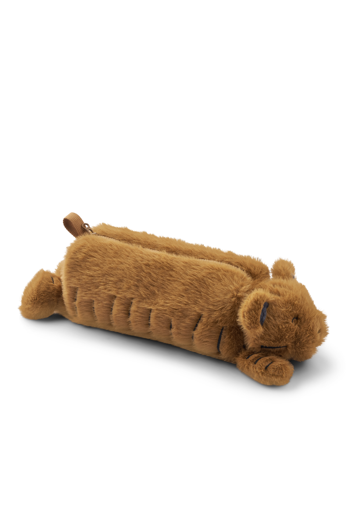Dalina Tiger Plush Pouch - Golden Caramel