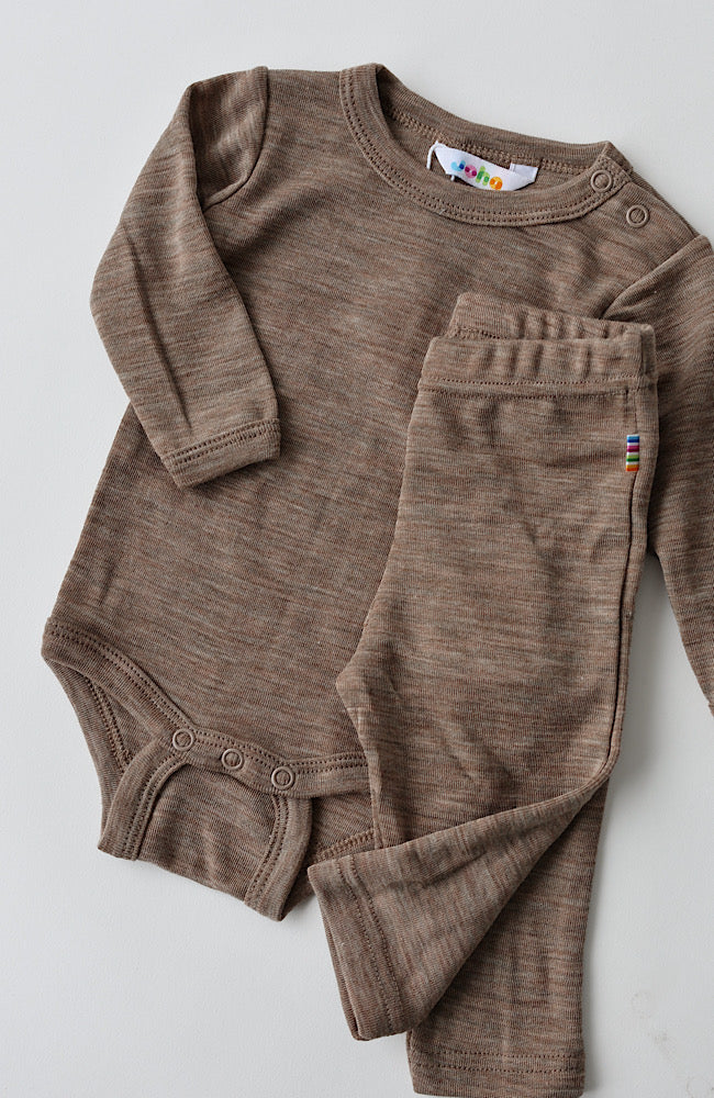 Ullar/Silki Leggings - Beige Melange / Limited