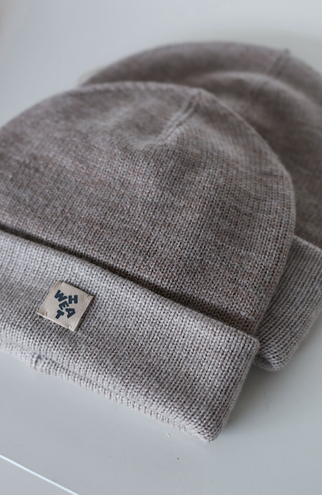 Beanie Omalas - Grey Camel Melange