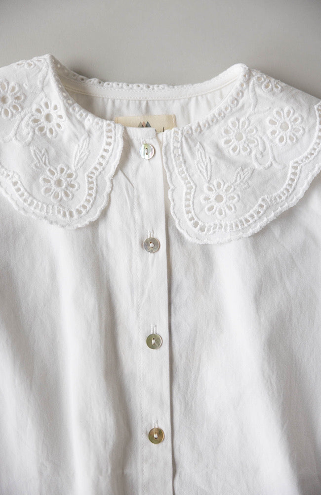 Rilo Collar Blouse - Optic White