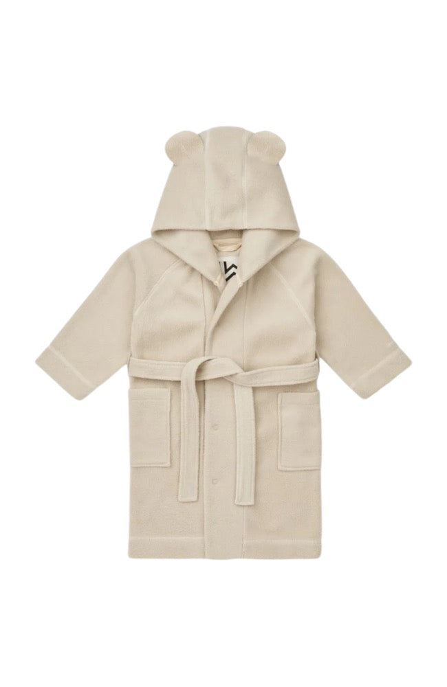 Saki Fleece Bathrobe With Ears - Silver Lining