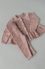 Cabby Knit Pants - Peach Blush