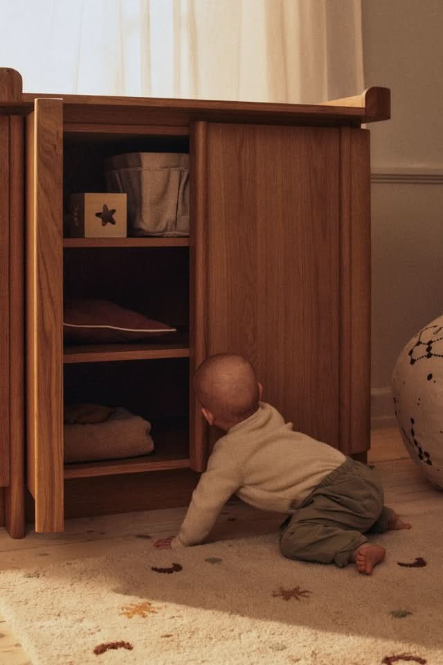 Tilu Changing Dresser - Natural Oak