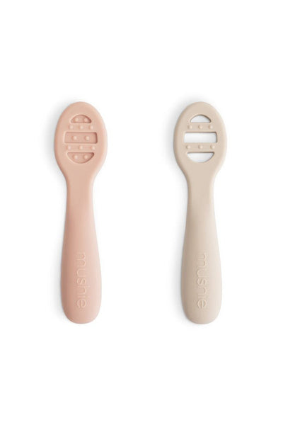 First Feeding Spoons 2pk - Blush/Shifting Sand