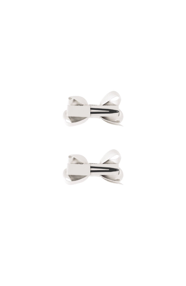 Small Bows 2pk - White