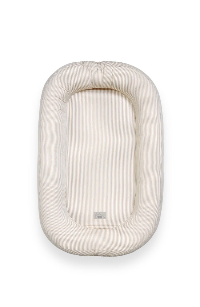 Baby Nest - Classic Stripes Camel