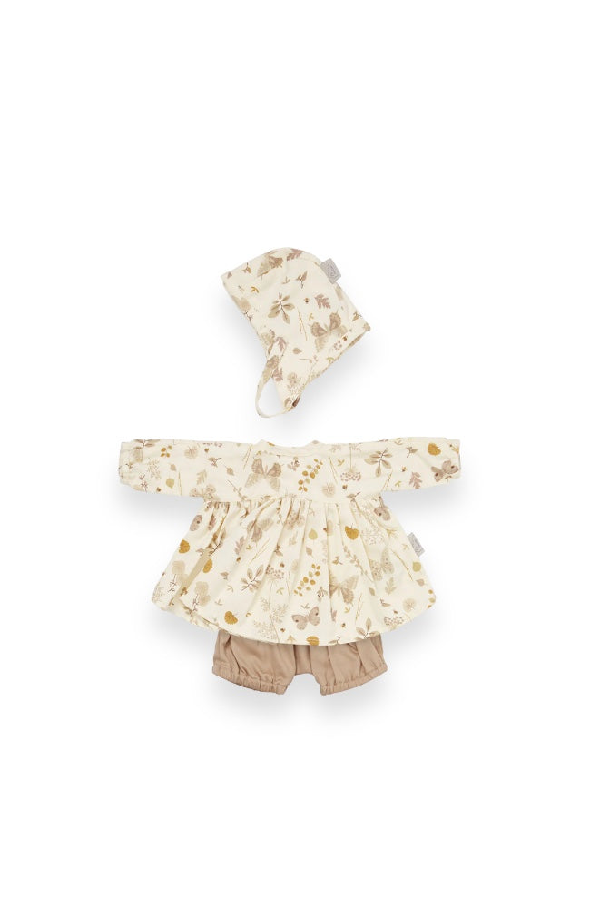 Doll's Clothing Set & Bonnet - Butterflies