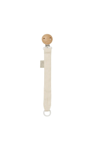 Pacifier Holder - Classic Stripes Camel 
