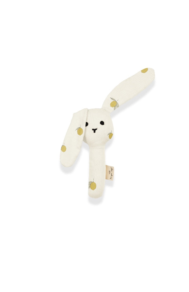 Bunny Hand Rattle - Lemon