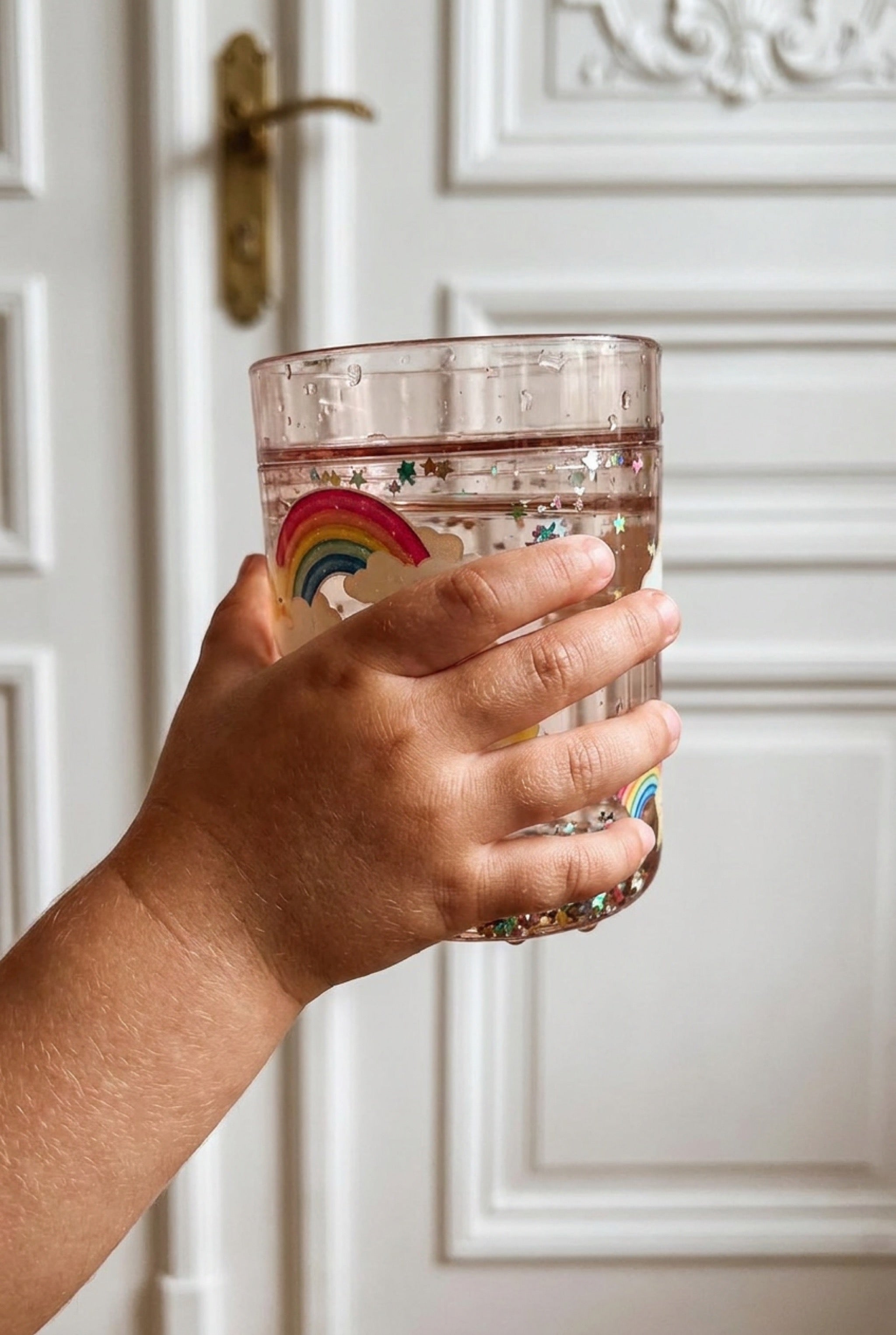 2 Pack Glitter Cup - Rainbow