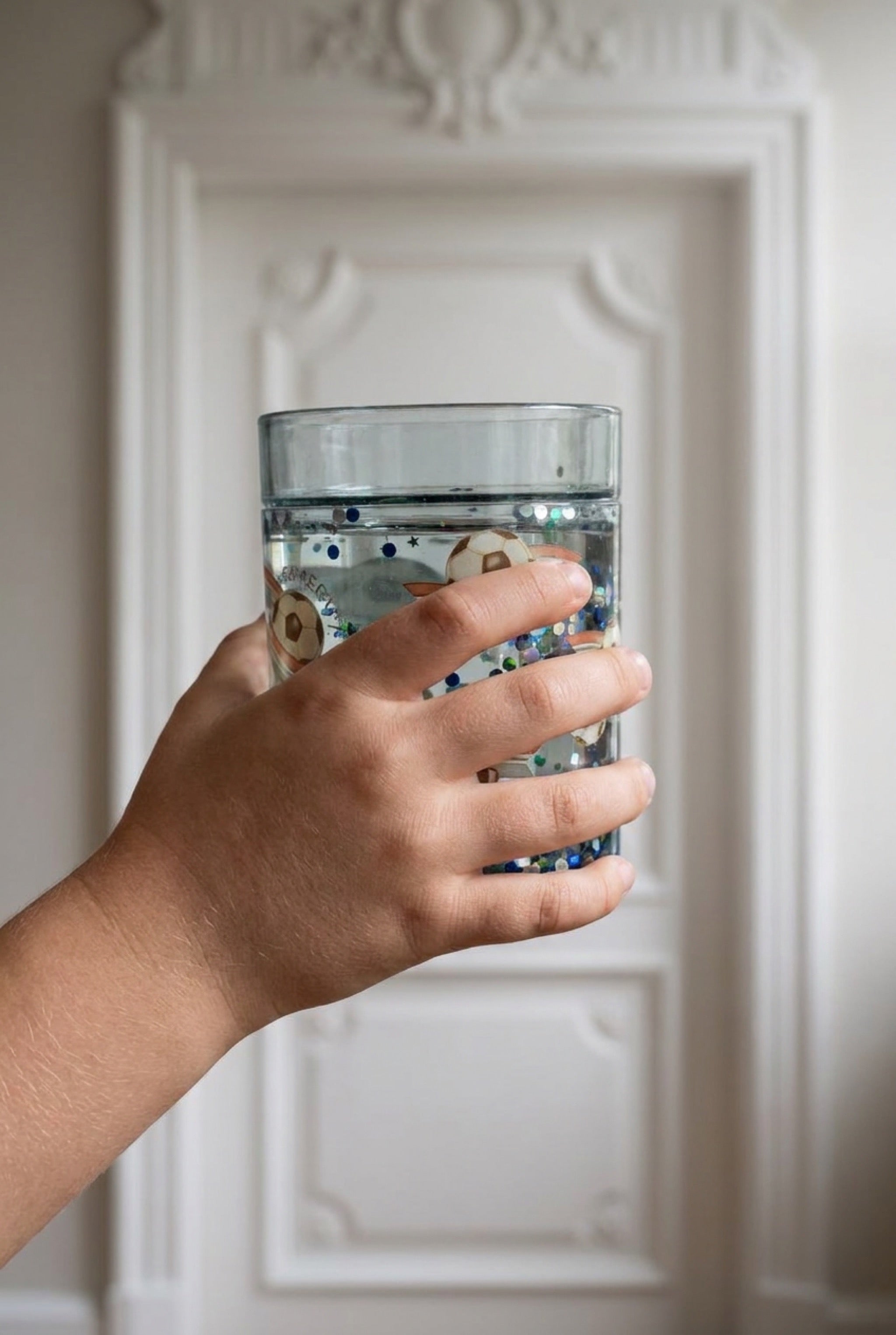 2 Pack Glitter Cup - Off White / Kick It