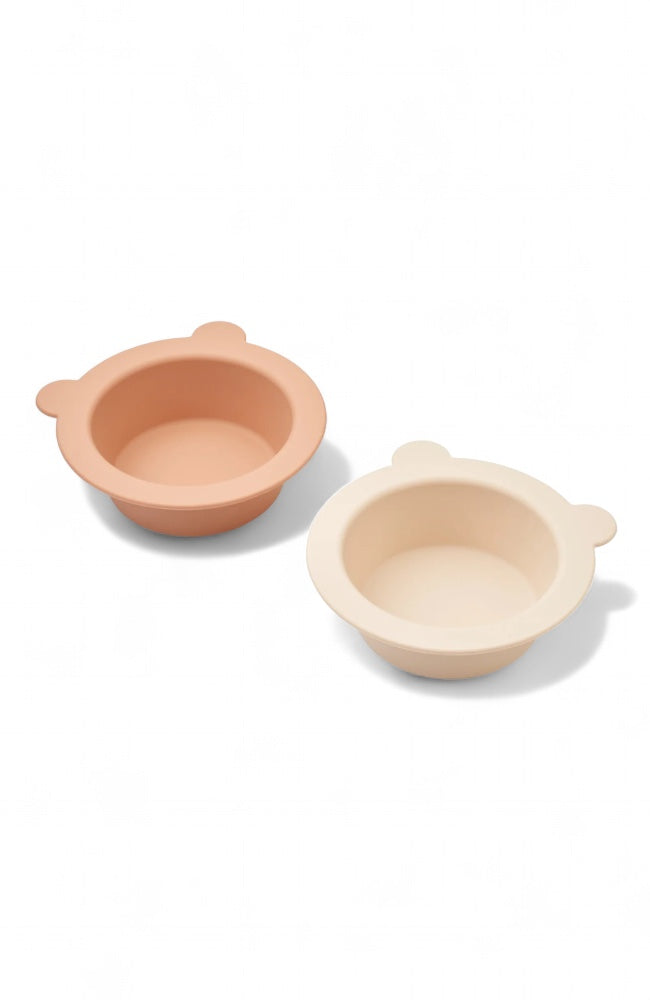 Peony Suction Bowl 2-pk - Tuscany rose / Apple blossom