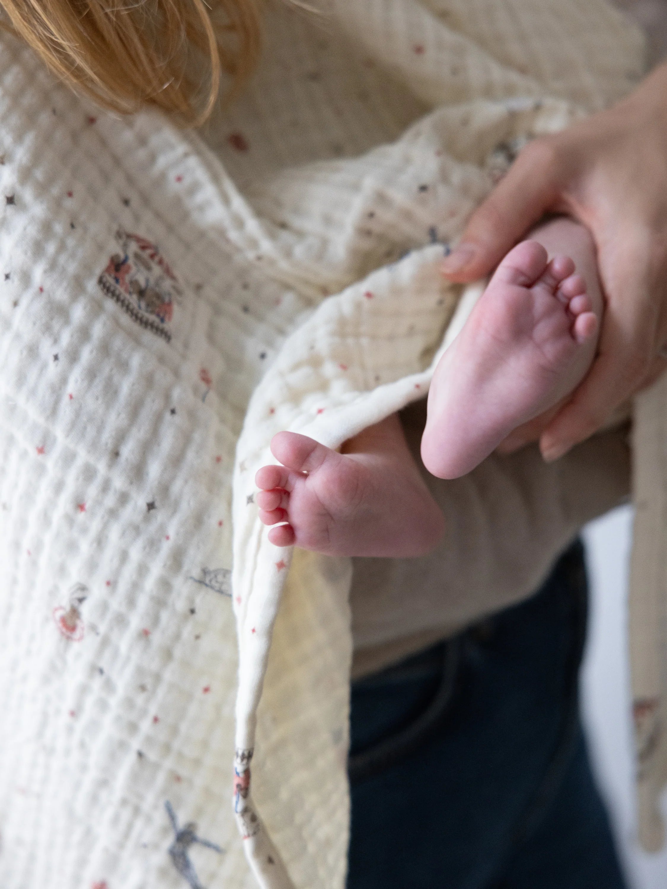 Muslin Baby Blanket - Carousel