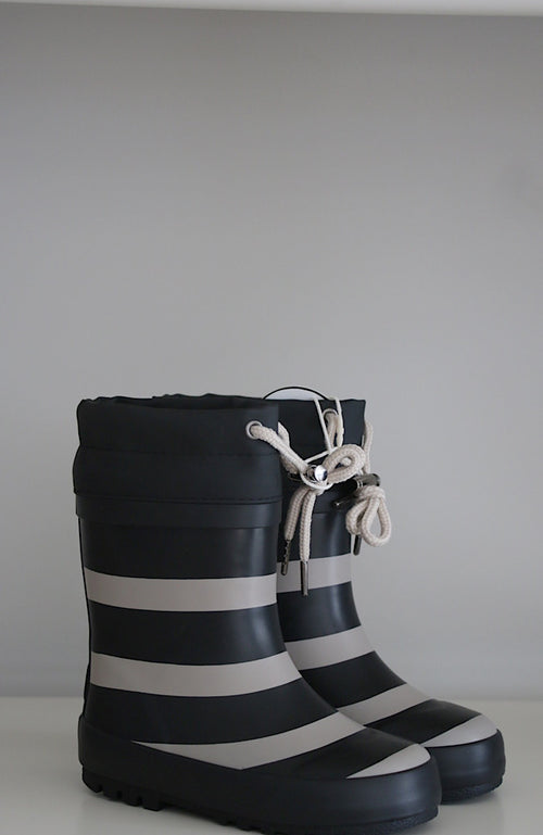 Thermo Rubber Boot - Black Stripe