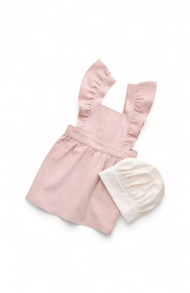 Apron & hat set - Dusty Pink