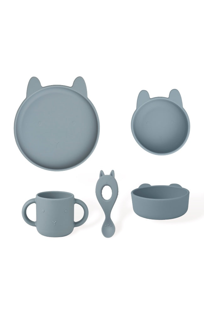 Vivi Silicone Set - Rabbit Sea Blue