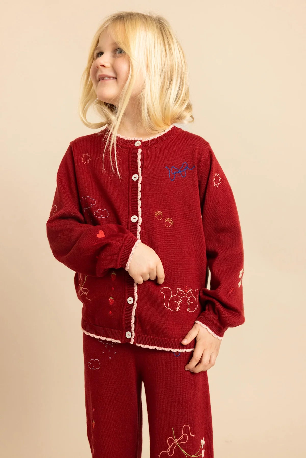 Agnes Pants - Dark Cranberry